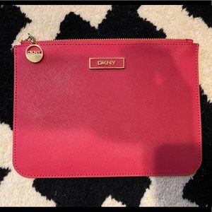 DKNY Saffiano Leather Pouch